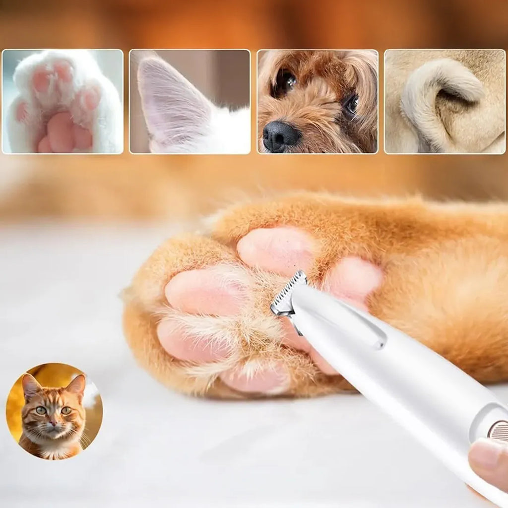 Pack Recortador + Cepillo en uso con mascota – Mil Ideas