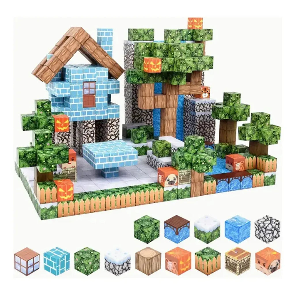 Juego de Bloques de Construcción PixelMine vista adicional – Mil Ideas