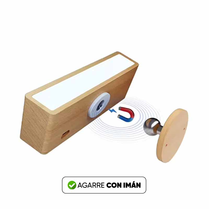 Lámpara Lightwood detalle de base de madera – Mil Ideas