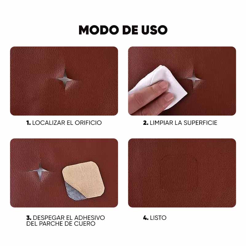 Parches Reparación Cuero Sintético Autoadhesivos vista adicional – Mil Ideas