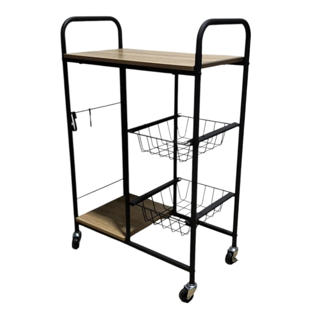 Mueble organizador cocina con ruedas detalle – Mil Ideas