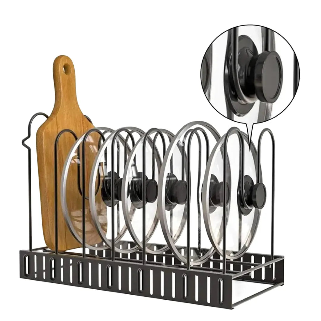 Soporte metálico para ollas 2 en 1 detalle – Mil Ideas
