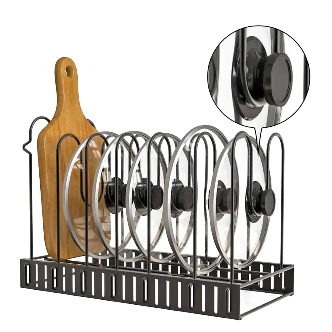 Soporte metálico para ollas 2 en 1 detalle – Mil Ideas