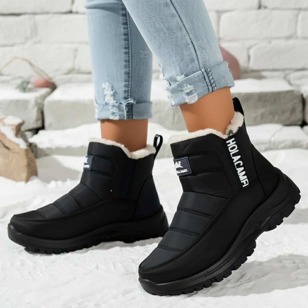 Botas de Invierno Camel Impermeable Suela Antidelizante