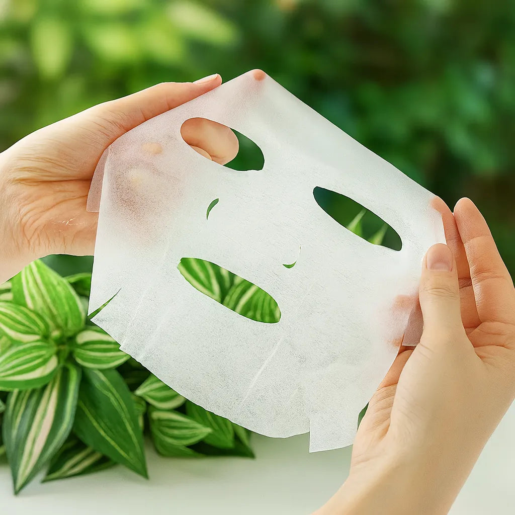 Tea Tree Mask mascarilla facial vegana en uso – Mil Ideas
