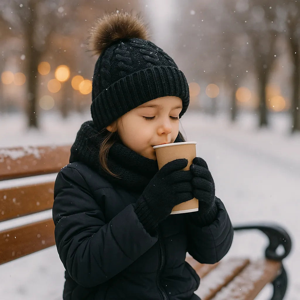 Kit winter gorro con bufanda y guantes de punto vista adicional – Mil Ideas