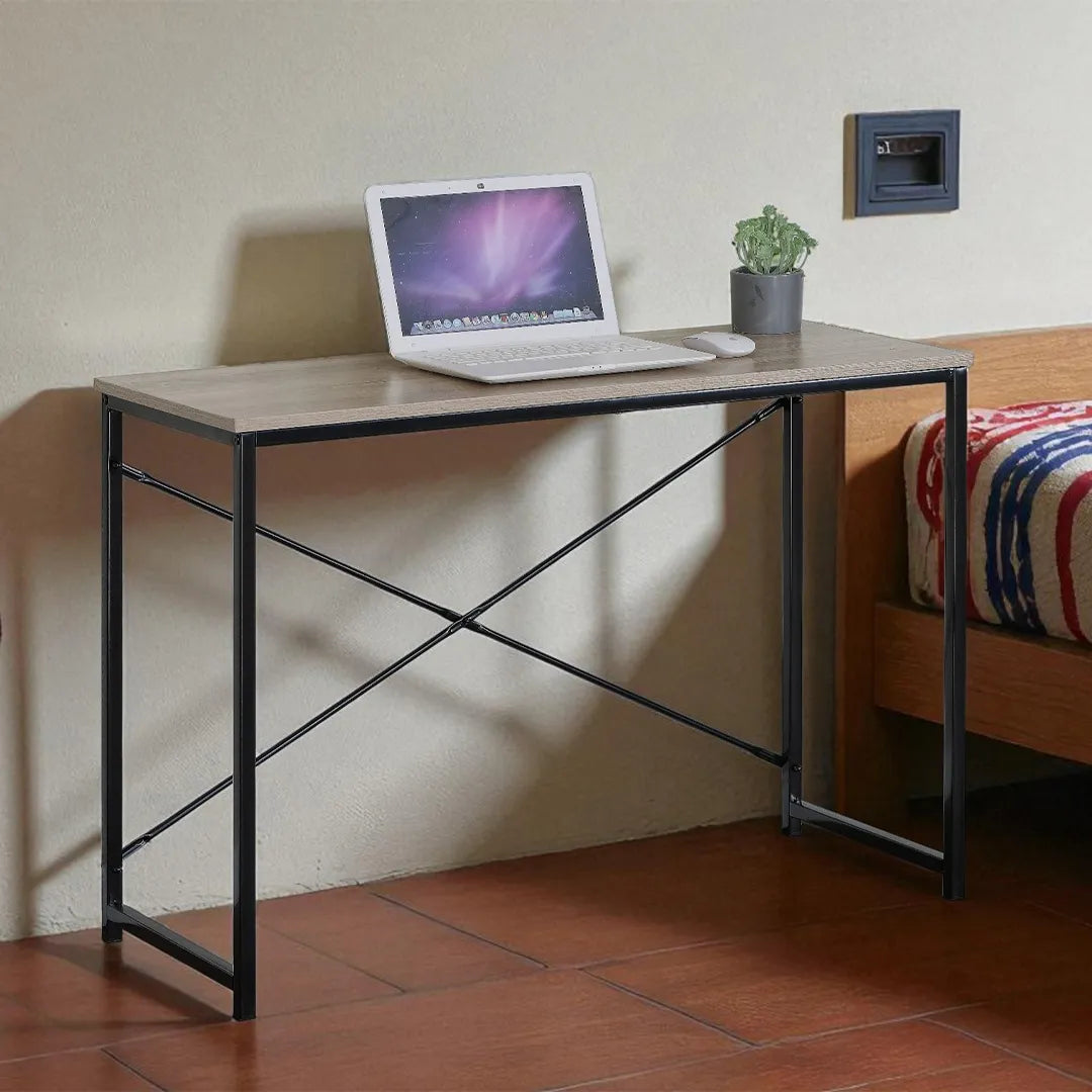 Escritorio hierro y MDF desarmable 100x40x70 en uso – Mil Ideas