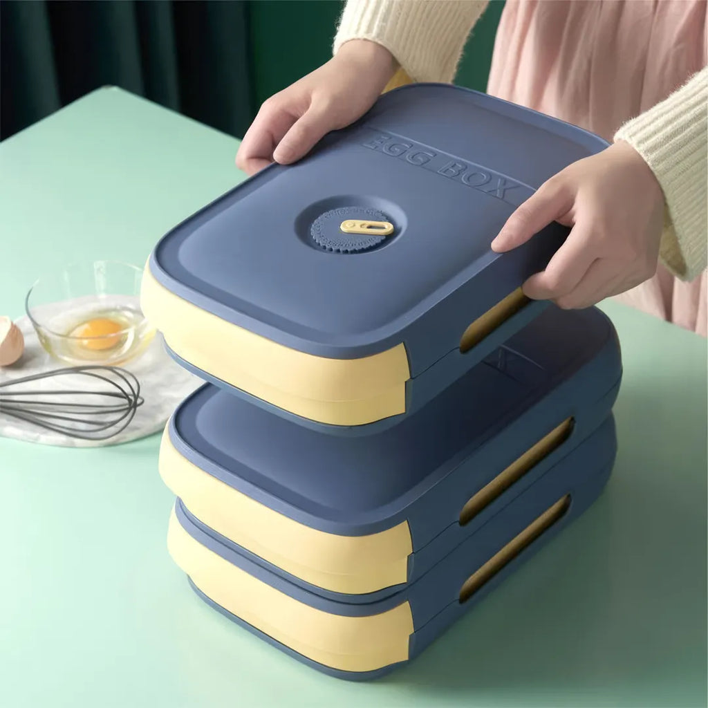 Huevera plástica apilable 15 huevos en uso – Mil Ideas