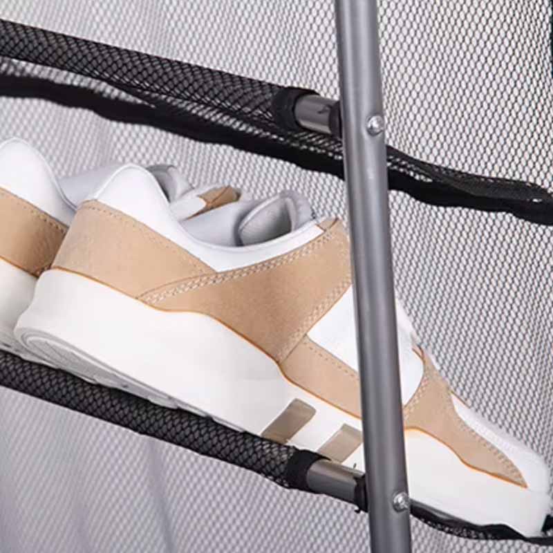 Zapatera colgante 10 estantes detalle – Mil Ideas