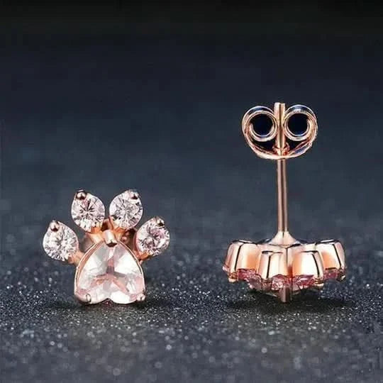 Set Catpaw en Plata 925 Gold Rose - Mil Ideas