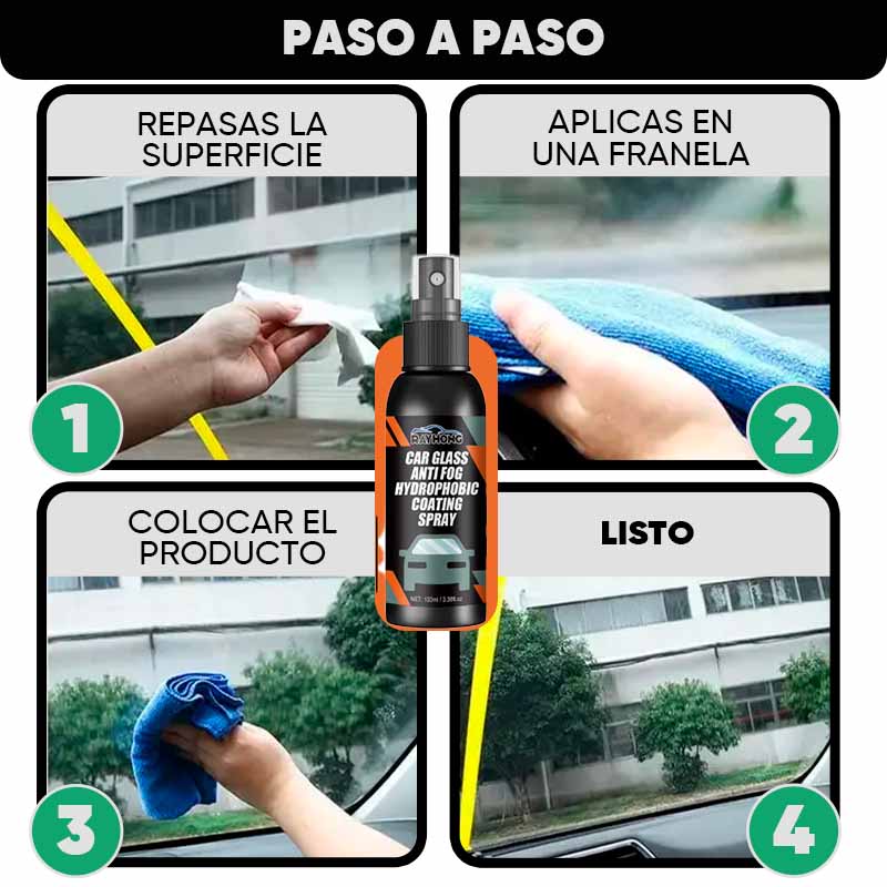 Spray anti-empaño para vehículos vista adicional – Mil Ideas