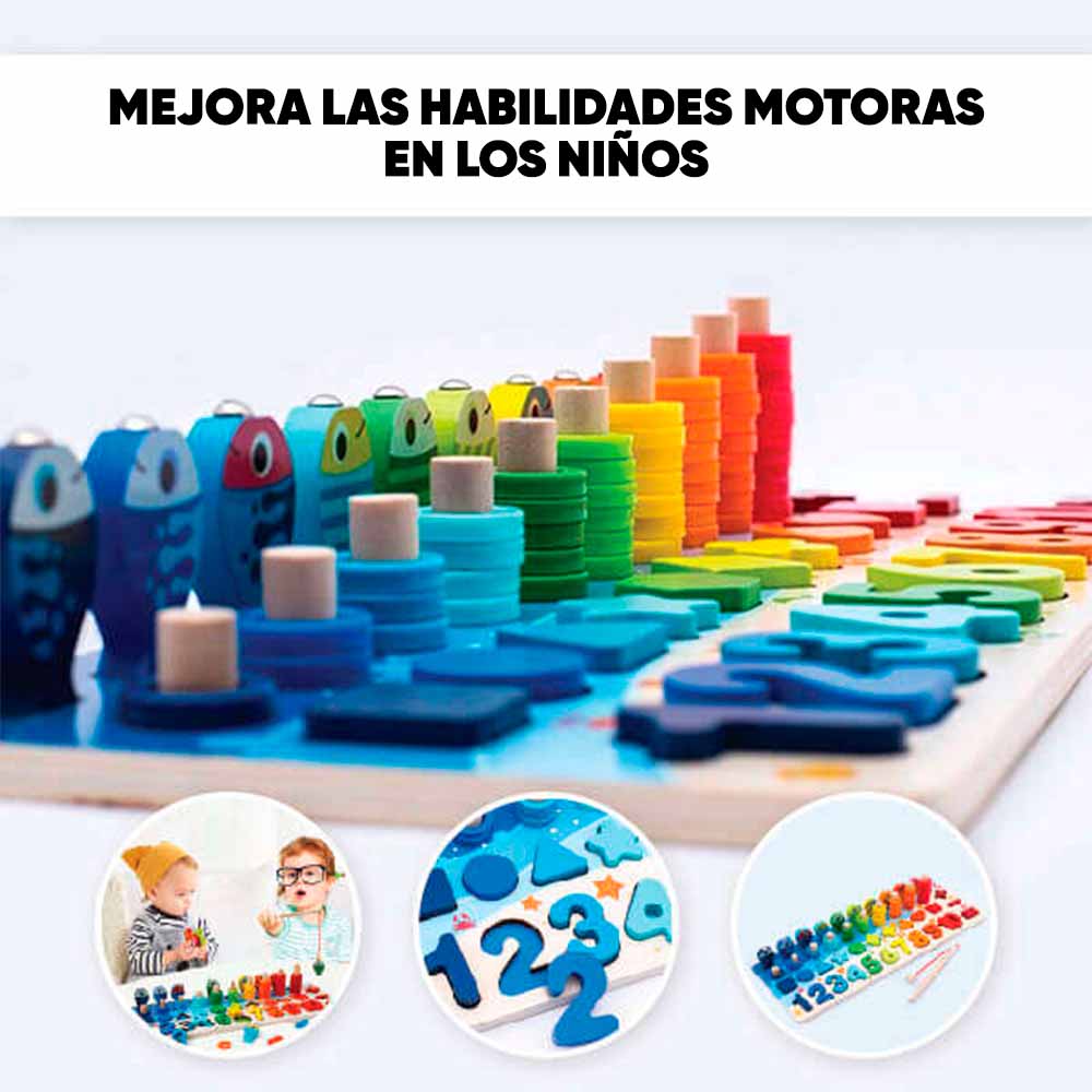 Tablero educativo de madera vista adicional – Mil Ideas