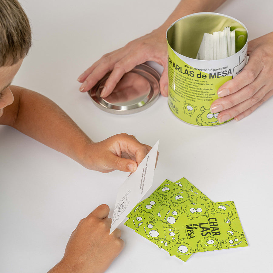 Juego Charlas de Mesa +6 Años con 120 Tarjetas vista adicional – Mil Ideas
