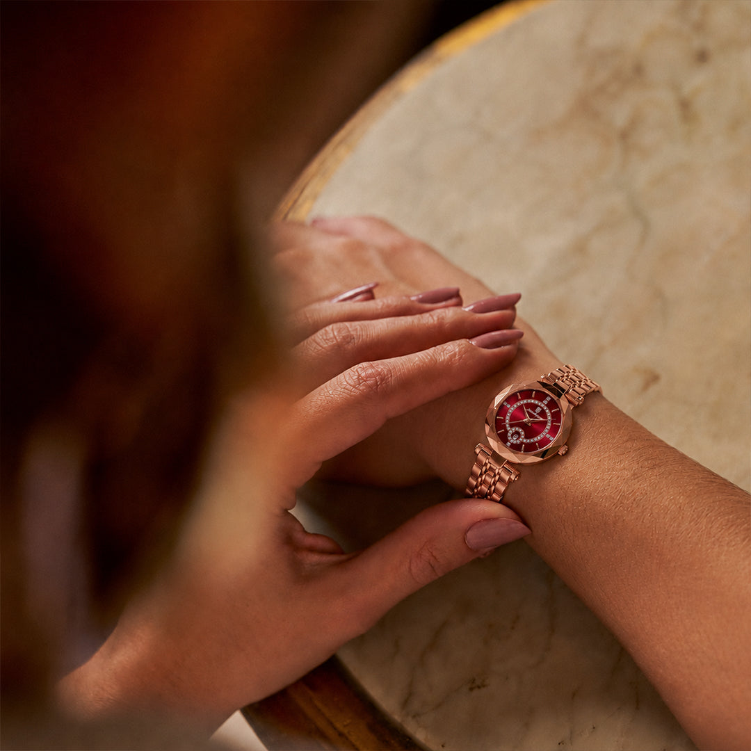 Reloj Dazzle de Acero Inoxidable para Dama Resistente al Agu