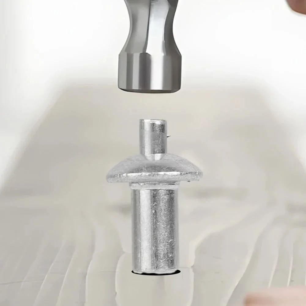 Pack de 100 remaches de expansión en aluminio detalle – Mil Ideas