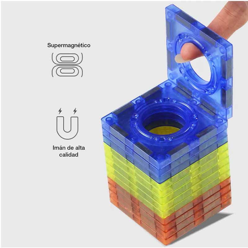 Bloques Magnéticos con Luces Pista Laberinto en uso – Mil Ideas