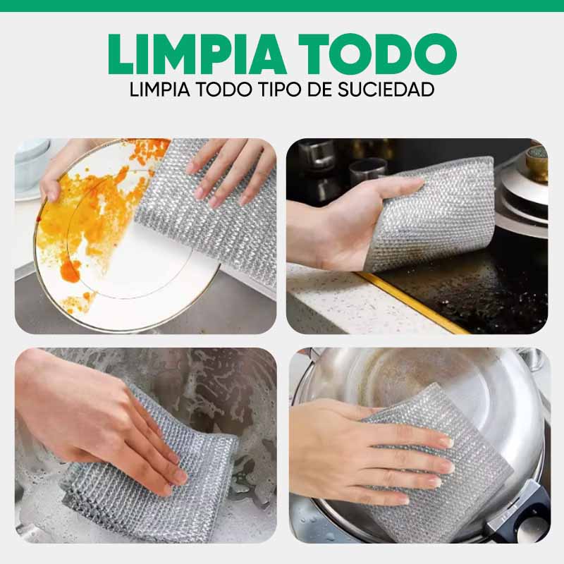 Set de 5 paños de limpieza mágica para fregado vista adicional – Mil Ideas