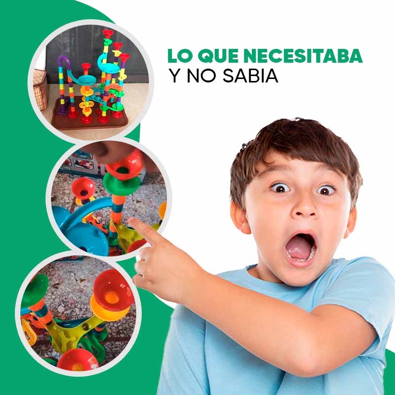 Juego de encastre diseño pista para niños detalle – Mil Ideas