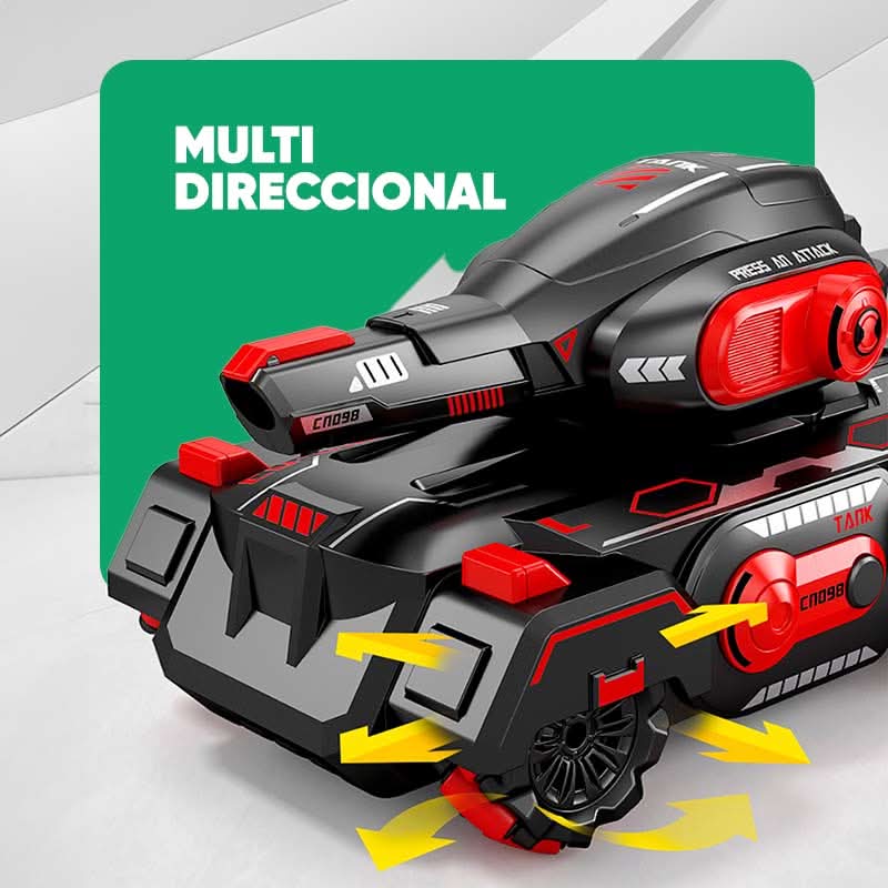Auto RC Tanque con Lanzador de Balas de Gel detalle – Mil Ideas