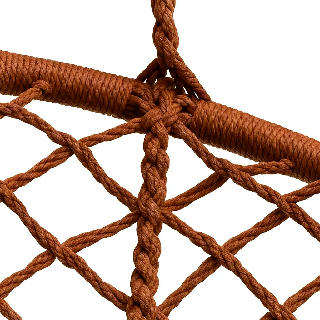 Hamaca macramé tejido artesanal vista adicional – Mil Ideas