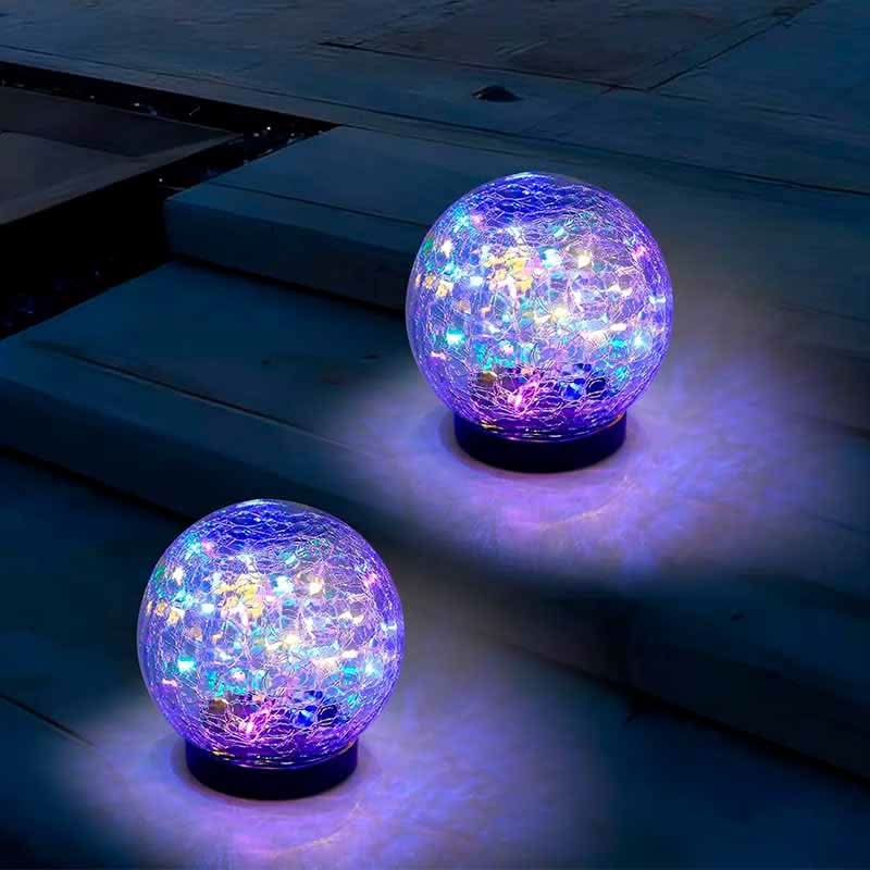 Esferas de luces solares decorativas con estaca vista adicional – Mil Ideas