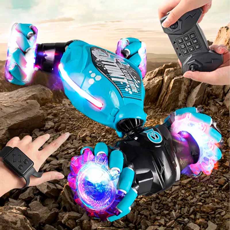 Auto acrobático gestos LED detalle – Mil Ideas