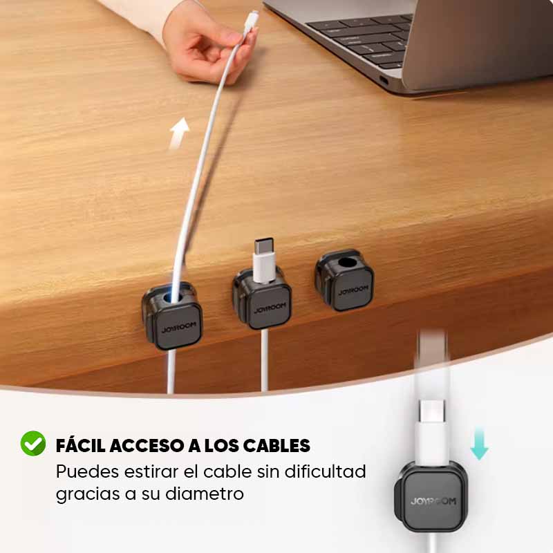 Set de 6 Organizadores Magnéticos para Cables – Mil Ideas