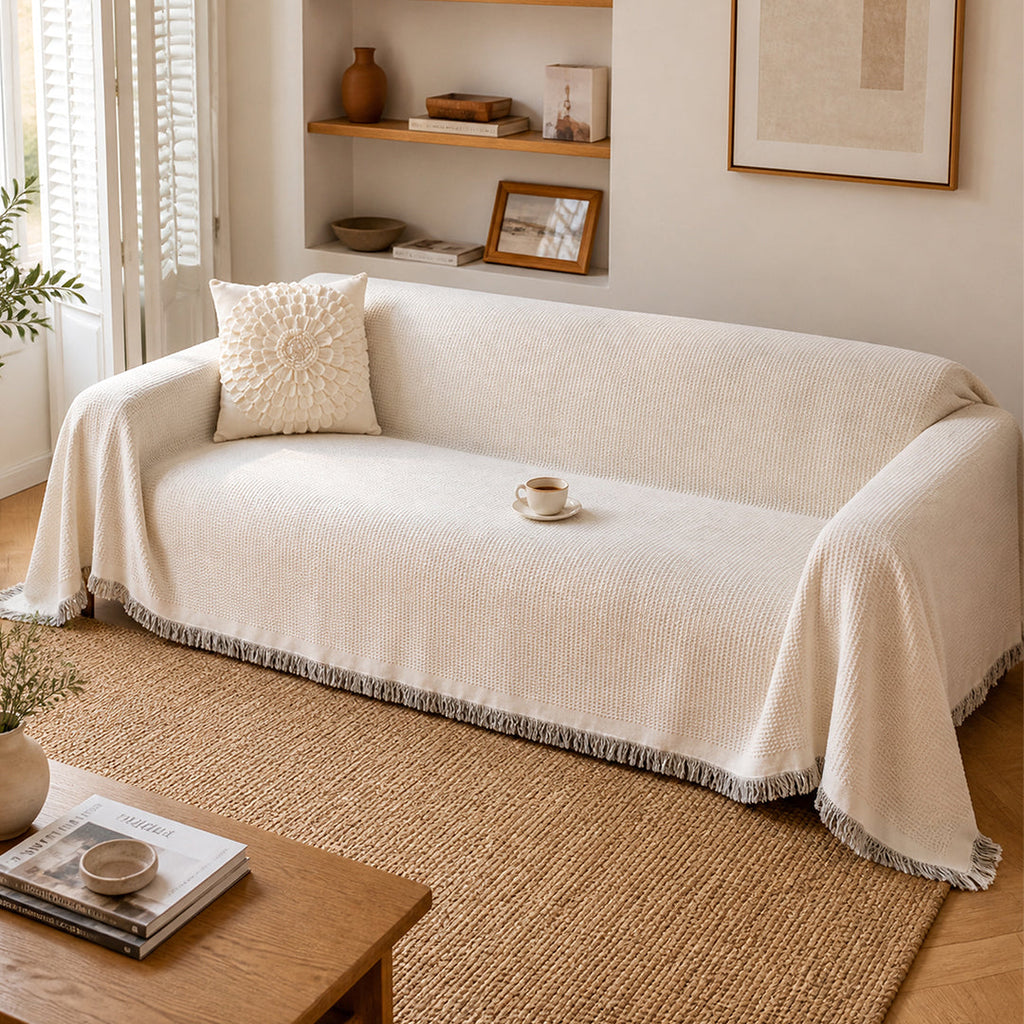 Funda Sofa Tejida en Algodon 2 Plazas