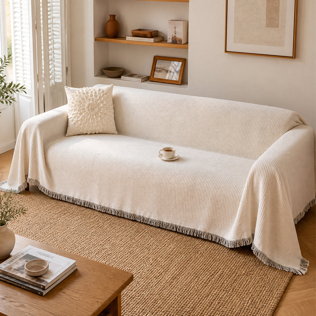 Funda Sofa Tejida en Algodon 2 Plazas
