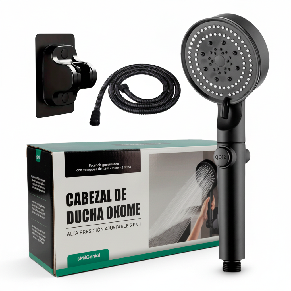 Cabezal de Ducha Okome 5 en 1 Mil Ideas – Mil Ideas