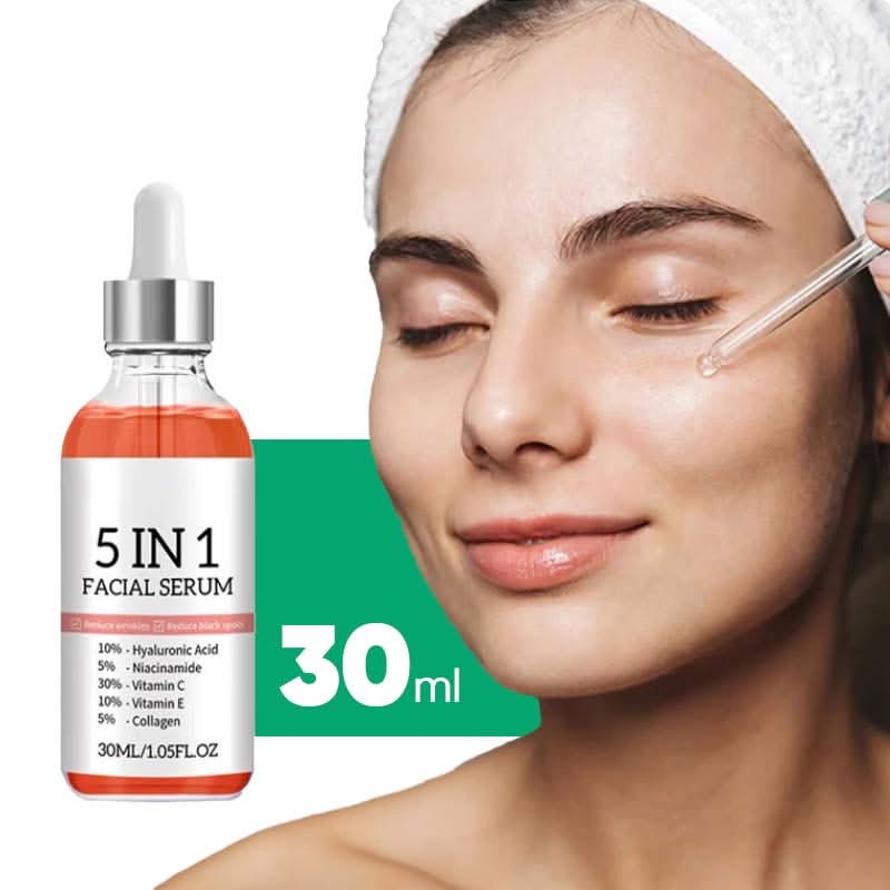 Suero facial hialurónico 5 en 1 en uso – Mil Ideas