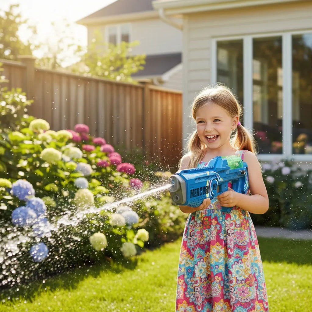 Pistola automática de agua eléctrica luminosa vista adicional – Mil Ideas