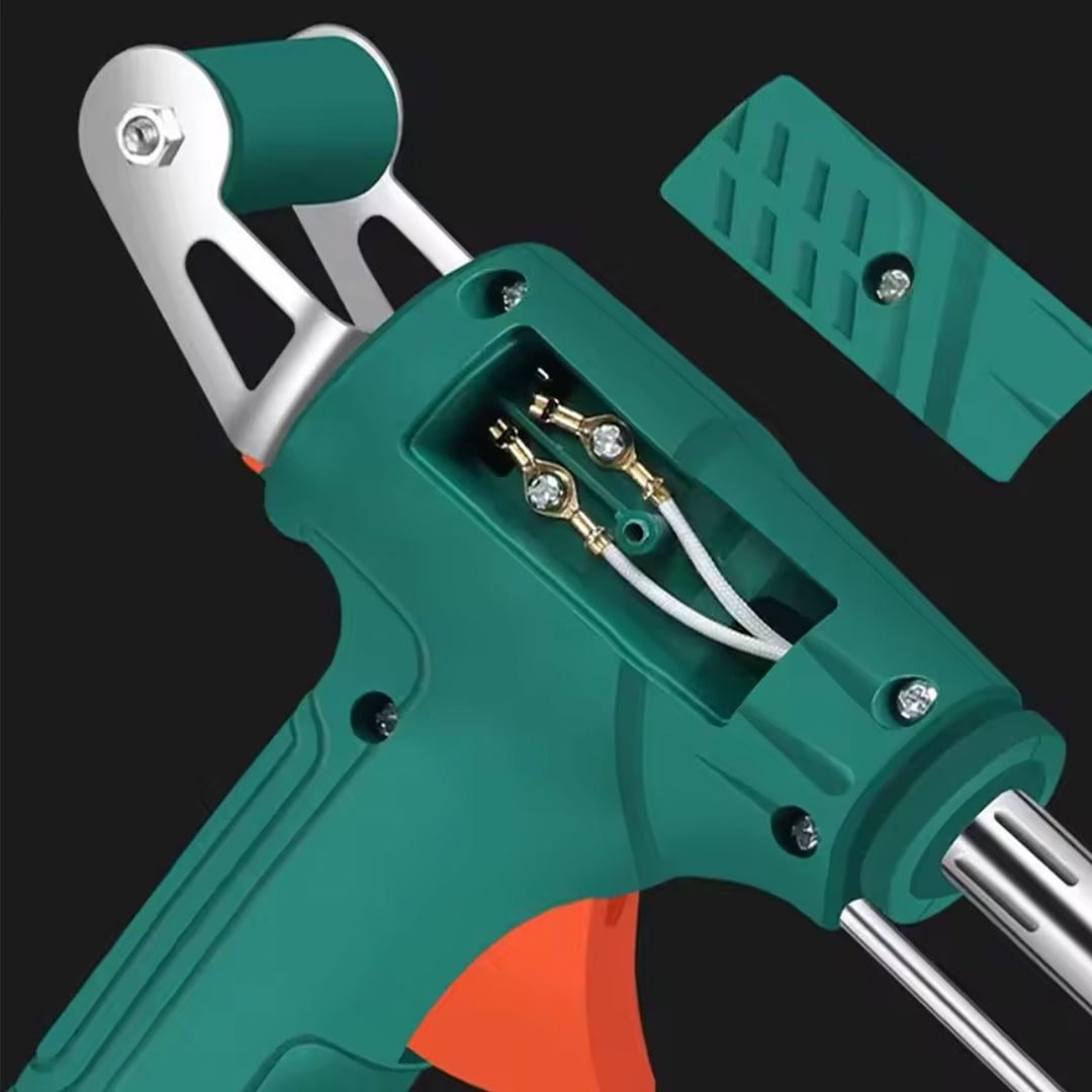 Pistola soldadora con soporte y estaño vista adicional – Mil Ideas