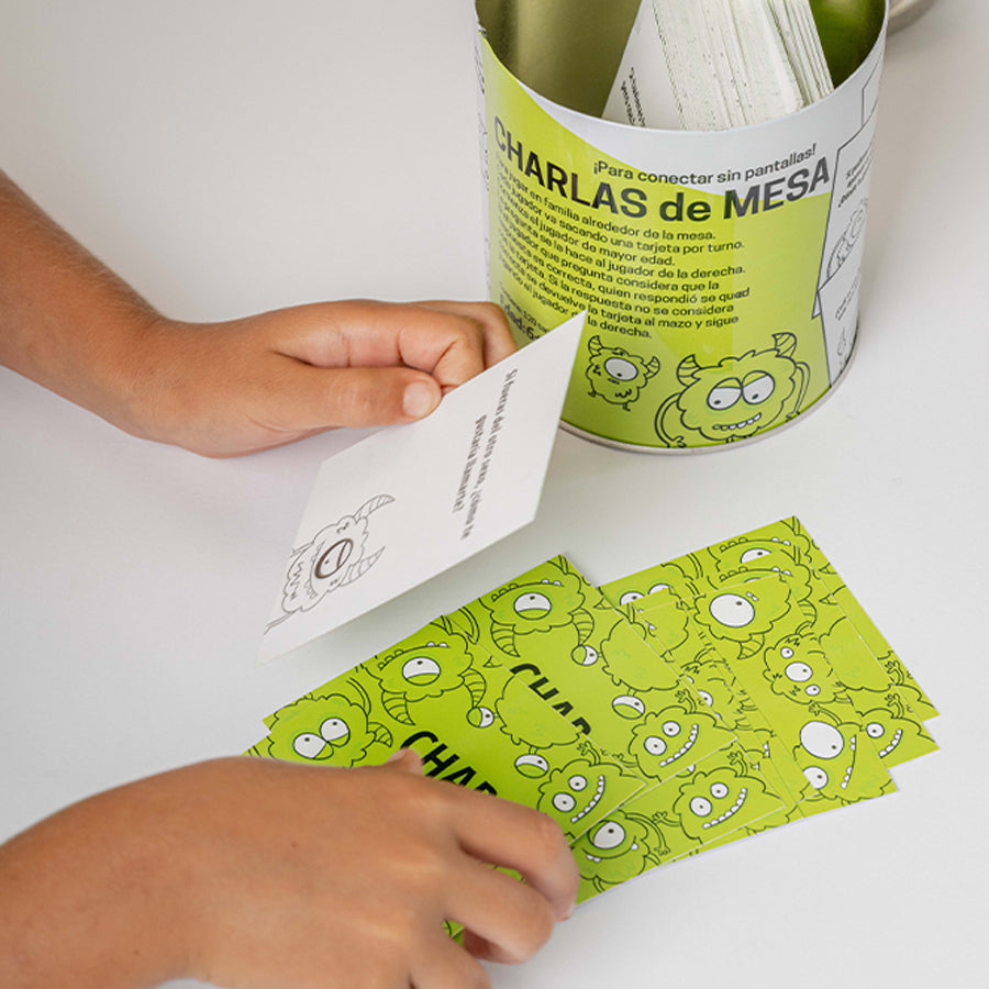 Juego Charlas de Mesa +6 Años con 120 Tarjetas vista adicional – Mil Ideas