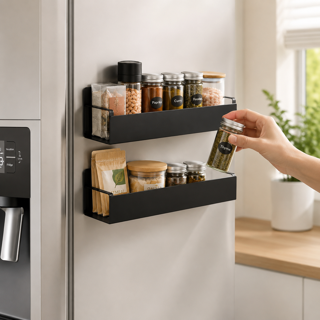 Estantes Magnéticos para Heladera Pack x4 Organizadores