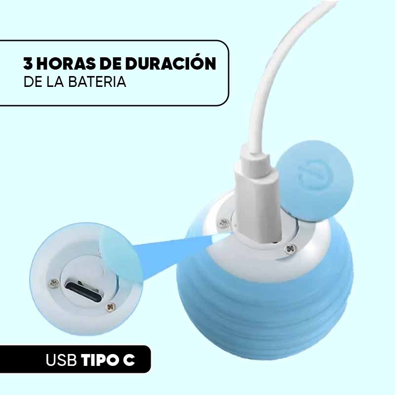 Pelota eléctrica con rebote automático MimoPaws detalle – Mil Ideas