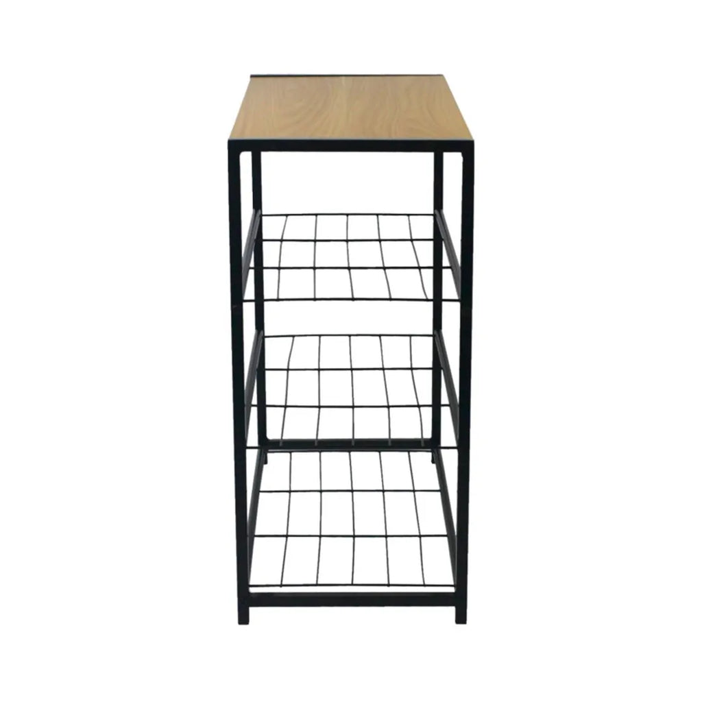 Mueble Zapatera Hierro MDF detalle – Mil Ideas