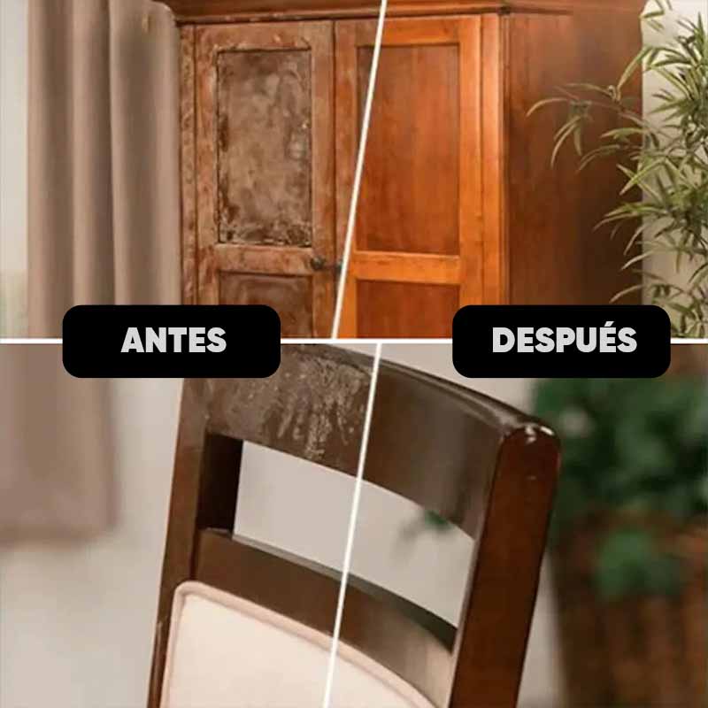 Pack de 3 lustrador de muebles y madera cera de abejas Woowax detalle – Mil Ideas