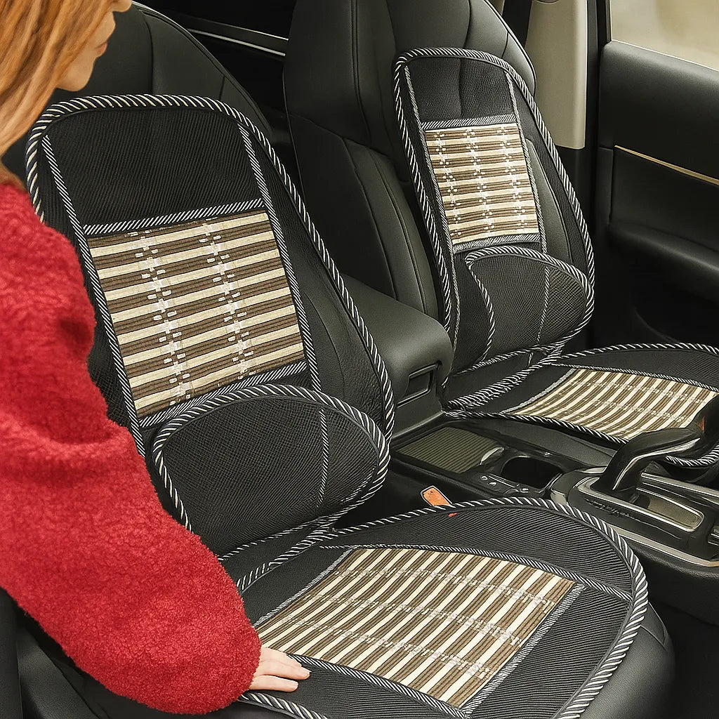 Respaldo ergonómico de bambú para coche vista adicional – Mil Ideas