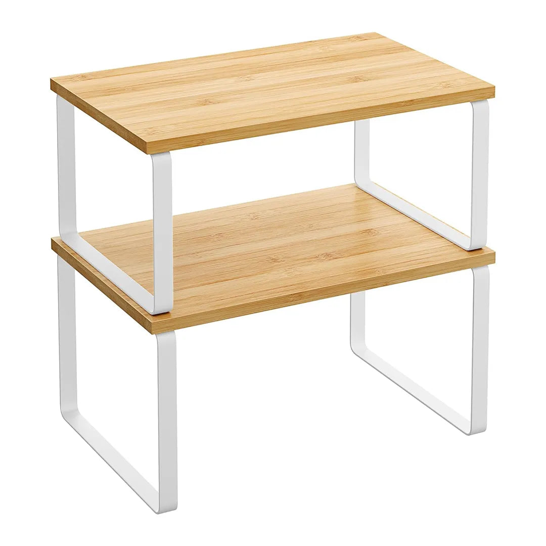 Set 2 estantes organizadores expandibles en madera – Mil Ideas