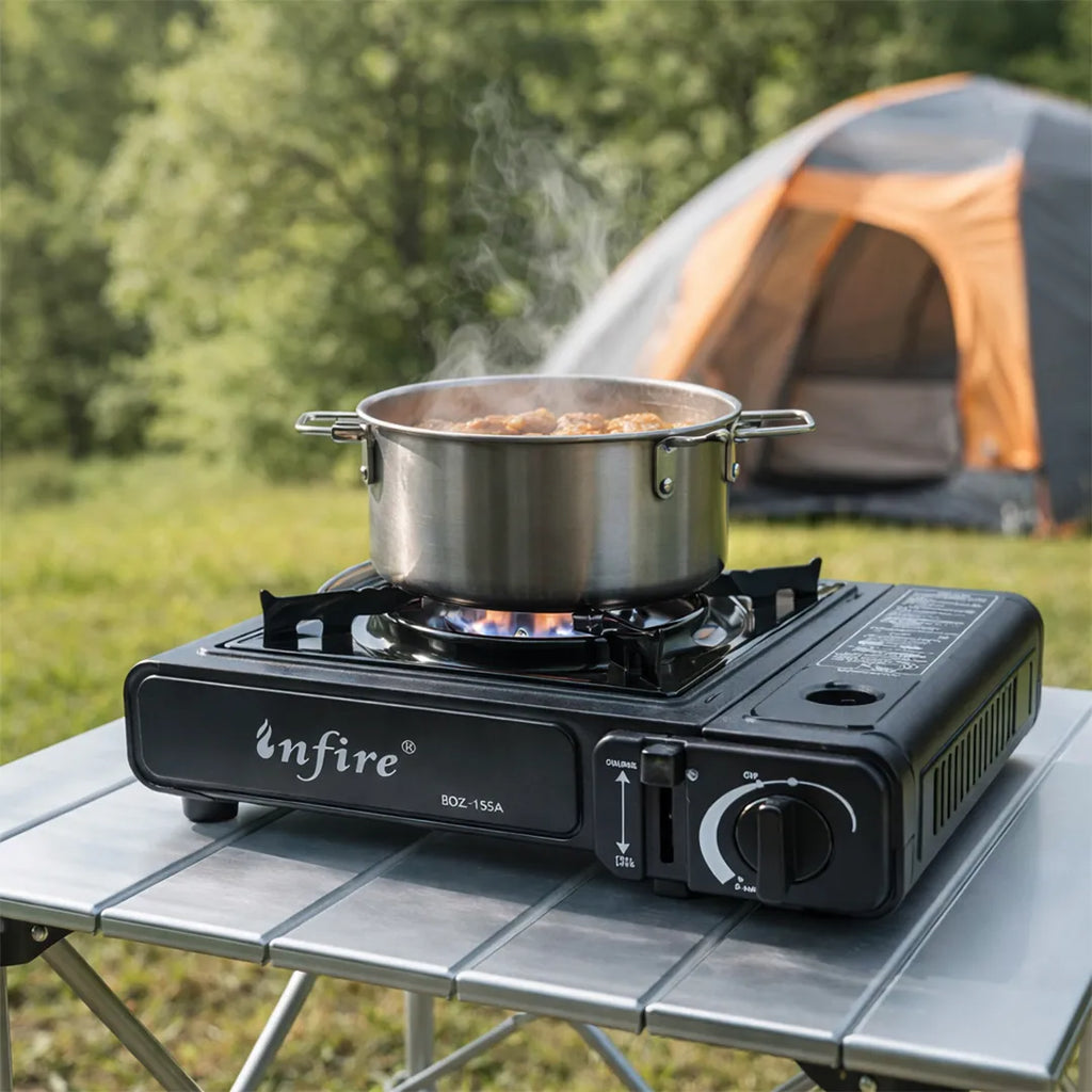Anafe a gas para camping en uso – Mil Ideas