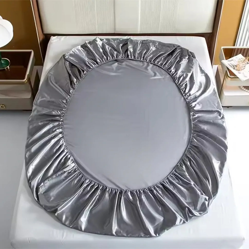 Sábana bajera satén con fundas detalle – Mil Ideas