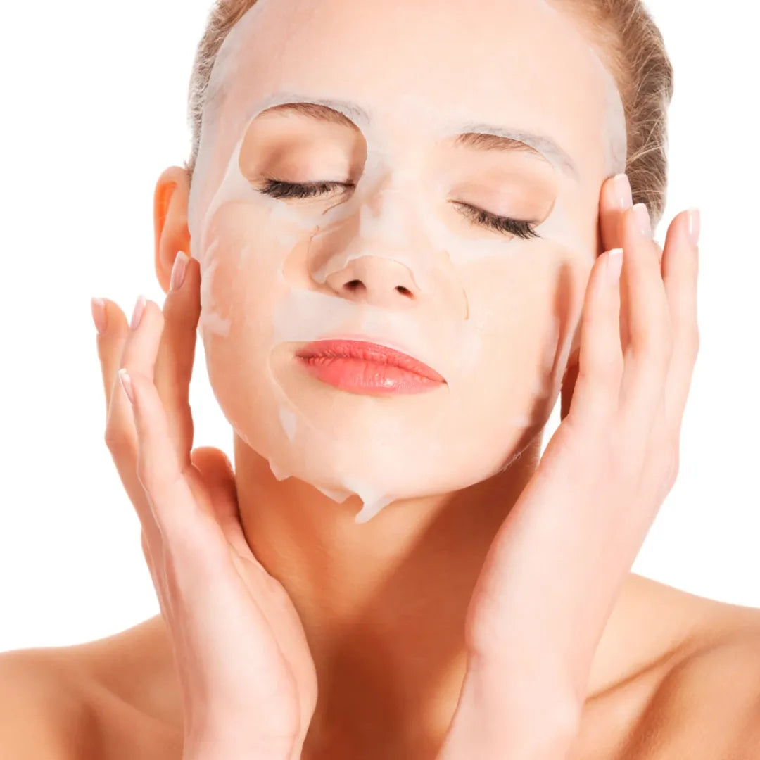 Collagen Mask mascarilla facial vegana de colágeno detalle – Mil Ideas