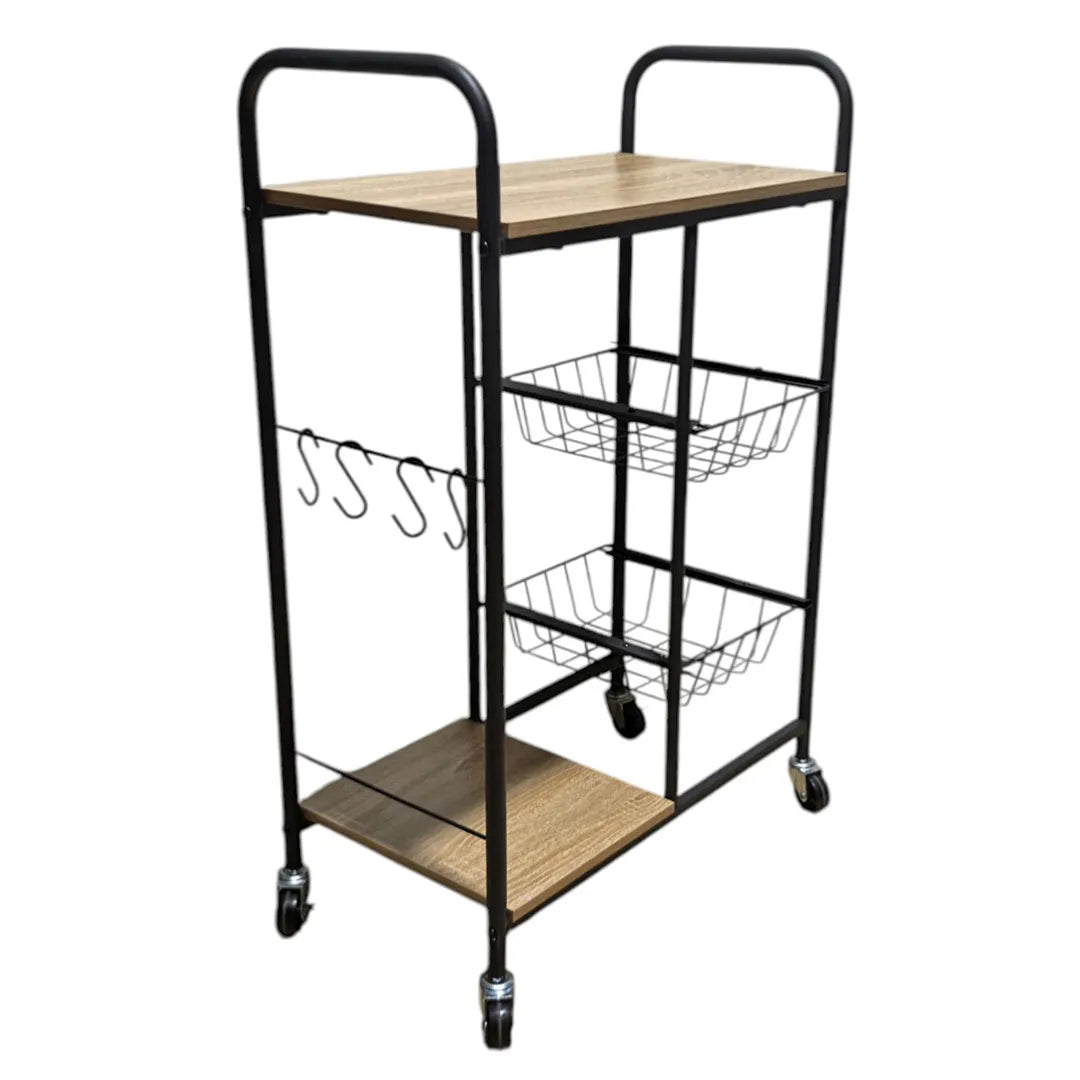 Mueble organizador cocina con ruedas vista adicional – Mil Ideas