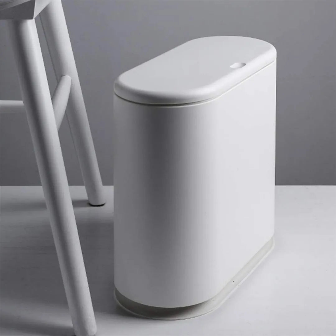 Papelera slim 10L con tapa vista adicional – Mil Ideas