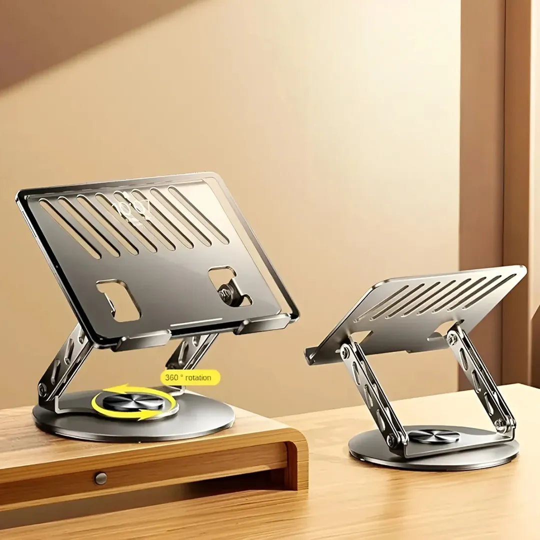 Soporte 360° para notebook y tablet detalle – Mil Ideas