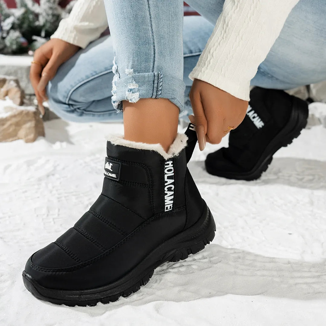 Botas de Invierno Camel Impermeable Suela Antidelizante