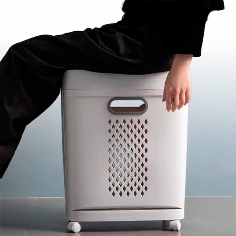 Organizador de ropa 3 canastos con ruedas vista adicional – Mil Ideas