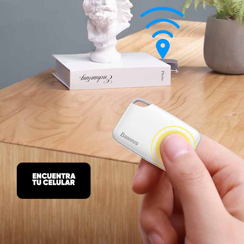 Rastreador Bluetooth Baseus T2 en uso – Mil Ideas