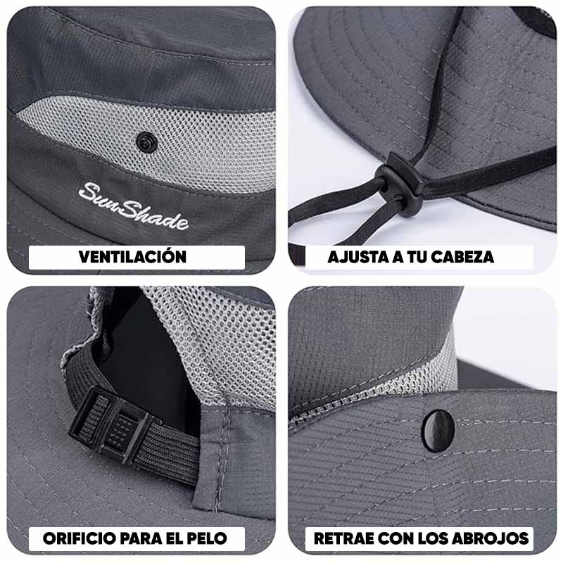 Sombrero Sun Shade Super Liviano detalle – Mil Ideas